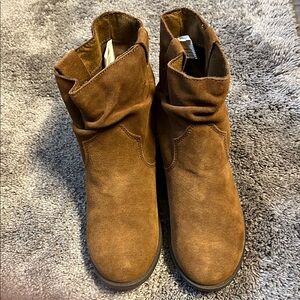 Brown Suede Ankle Boots